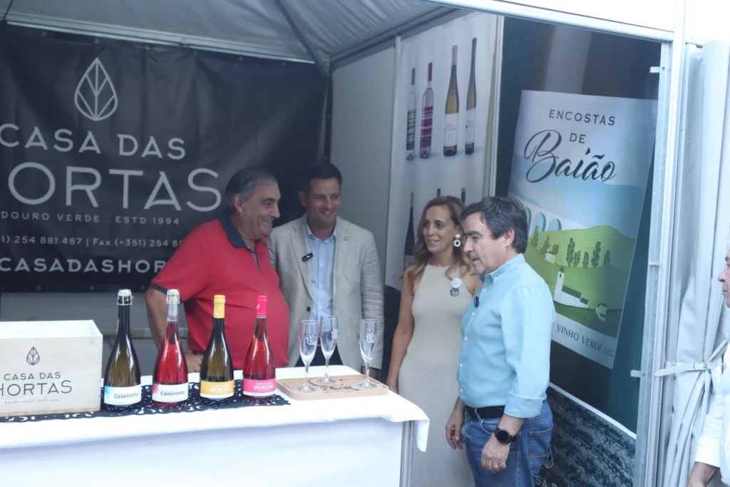 Estande da Casa das Hortas em feira de vinhos